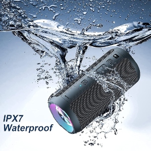 Altavoz Bluetooth inalámbrico: altavoz portátil con modos dinámicos de luz,  altavoces Bluetooth resistentes al agua, compatible con reproducción de